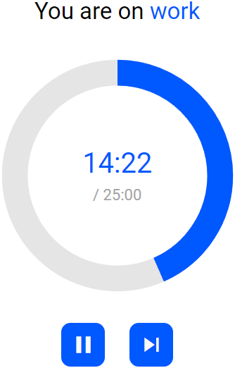 Pomodoro timer